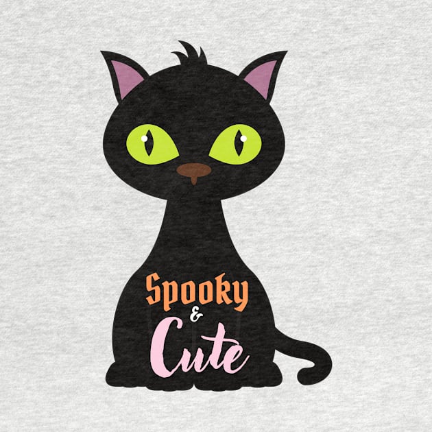 Halloween Tee Spooky and Cute Halloween Design T-shirt for women and girls Halloween Parties Costumes Cats Lovers by Utopia Shop